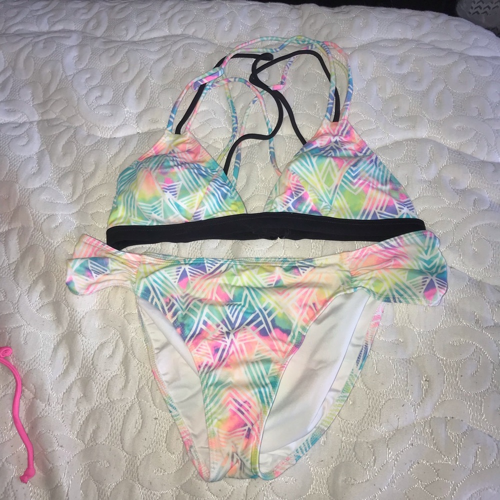 pink bikini set